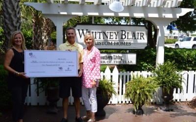 Whitney Blair Custom Homes Southern Living Showcase Home Donation to Lower Cape Fear Hospice & Life Care Center